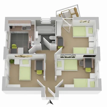 Budgetroom 3 Bedroom Perfect For Teams