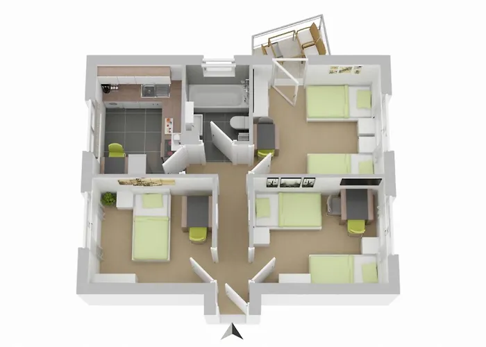 Budgetroom 3 Bedroom Perfect For Teams